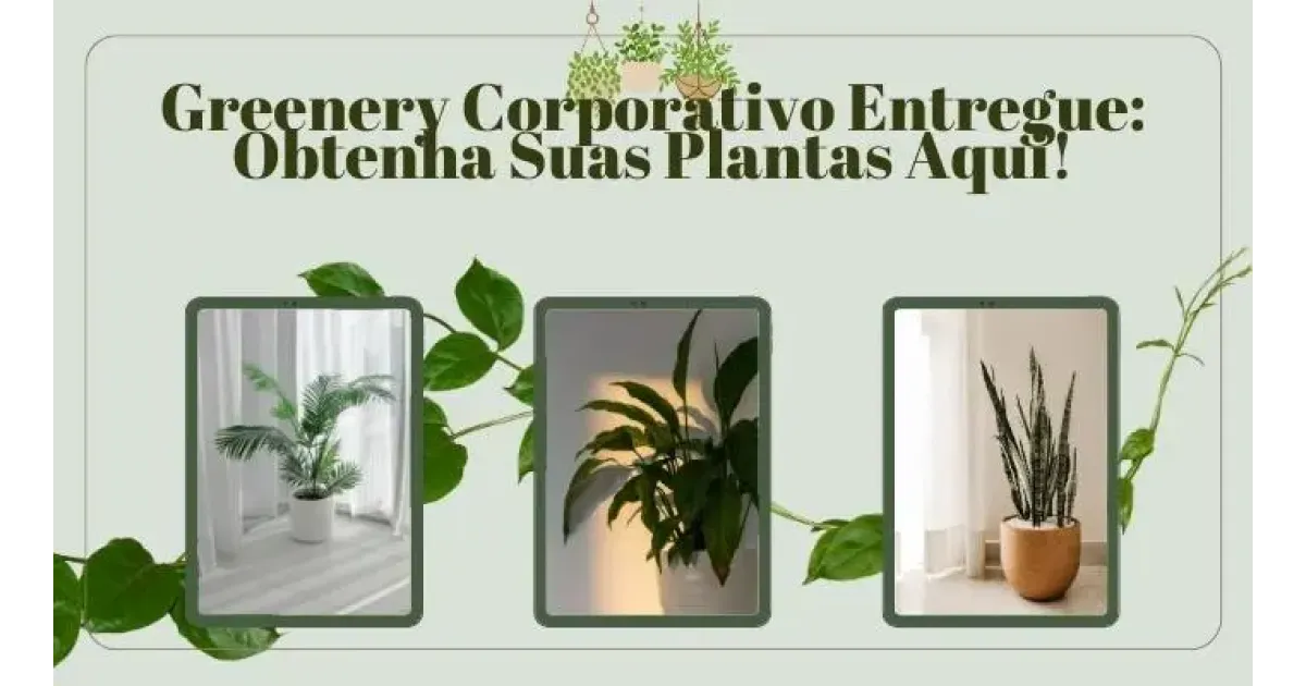 Greenery Corporativo Entregue: Obtenha Suas Plantas Aqui!