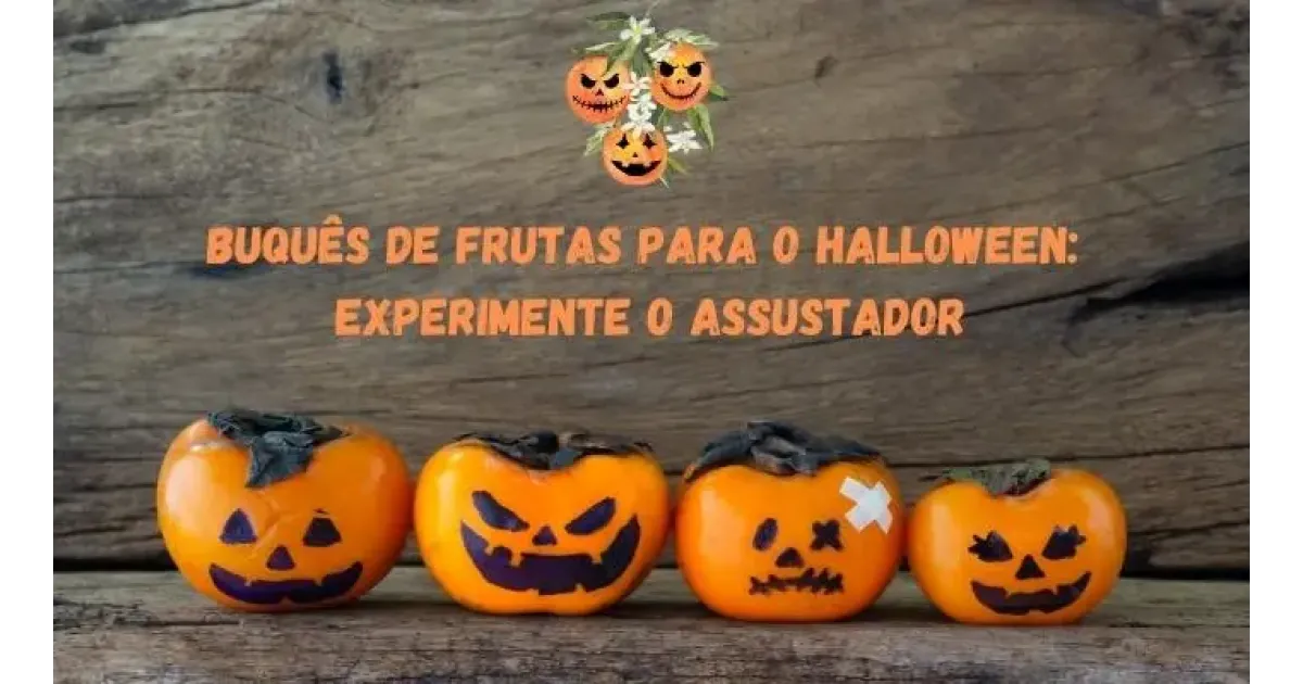 Buquês de frutas para o Halloween: experimente o assustador