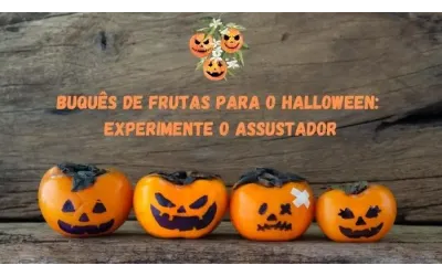 Buquês de frutas para o Halloween: experimente o assustador