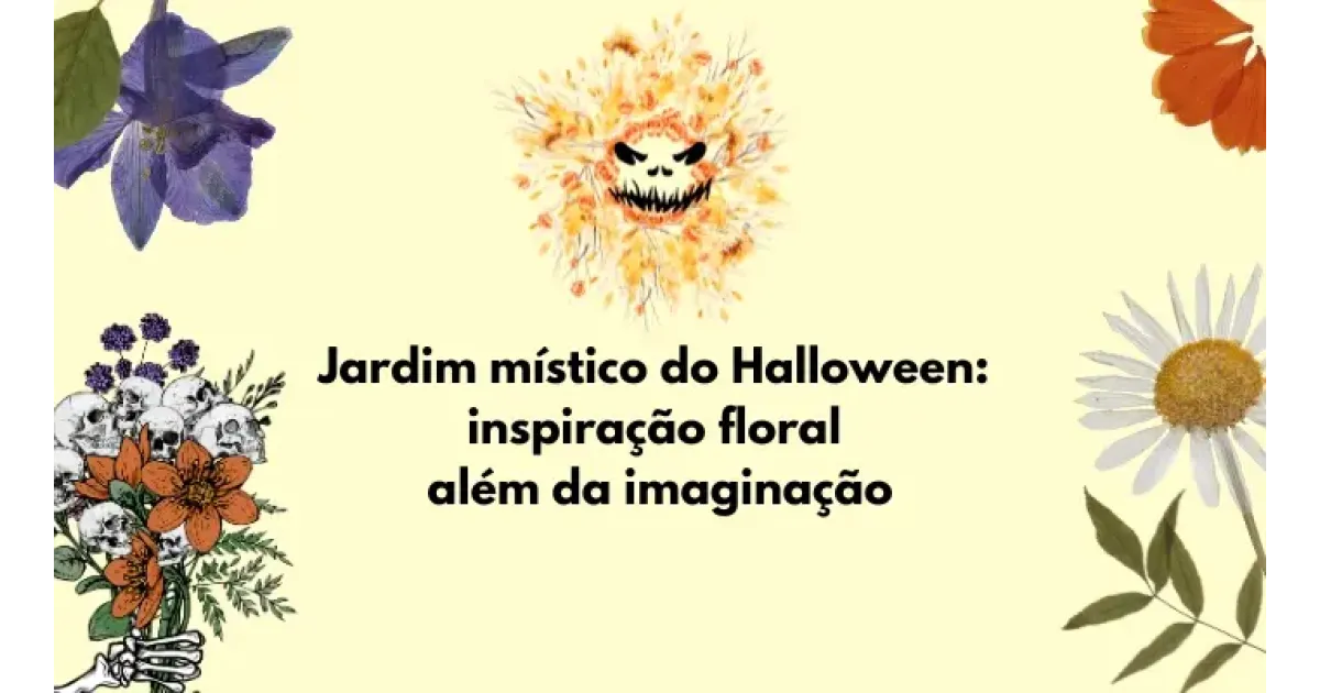 Jardim místico do Halloween: inspiração floral além da imaginação
