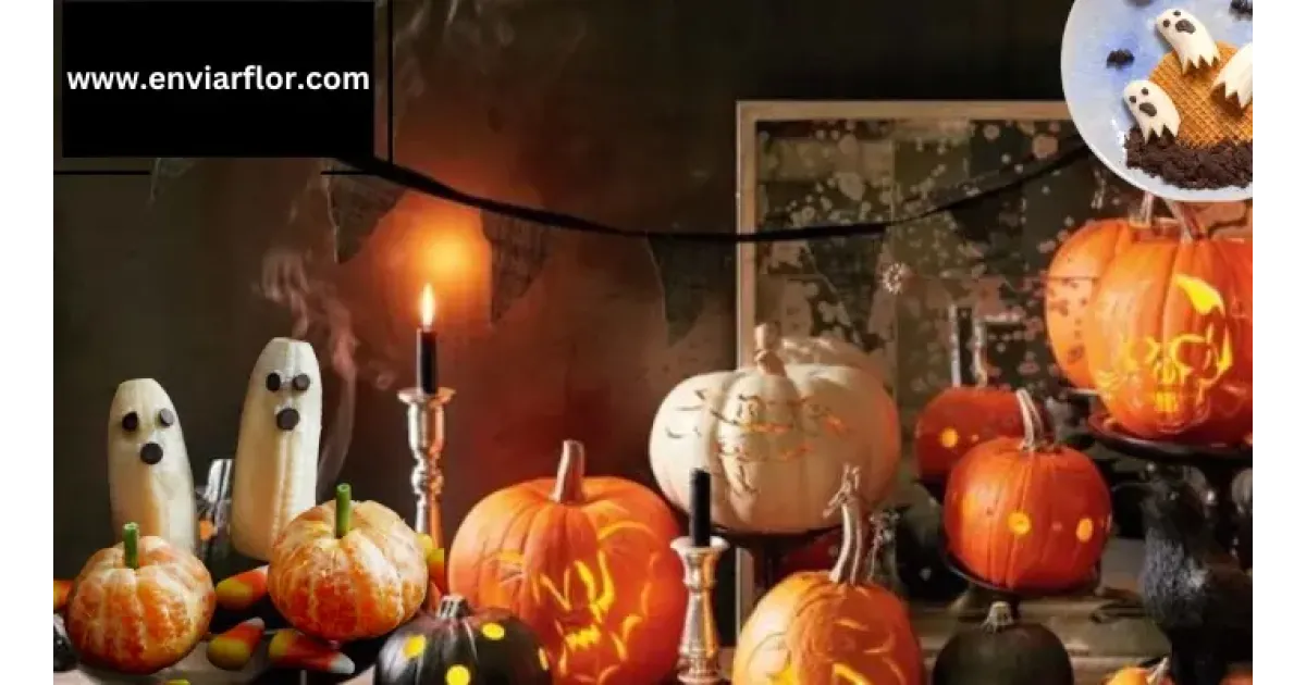Comemore a temporada: flores e cestas de Halloween à sua porta