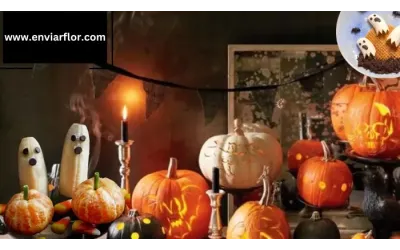 Comemore a temporada: flores e cestas de Halloween à sua porta