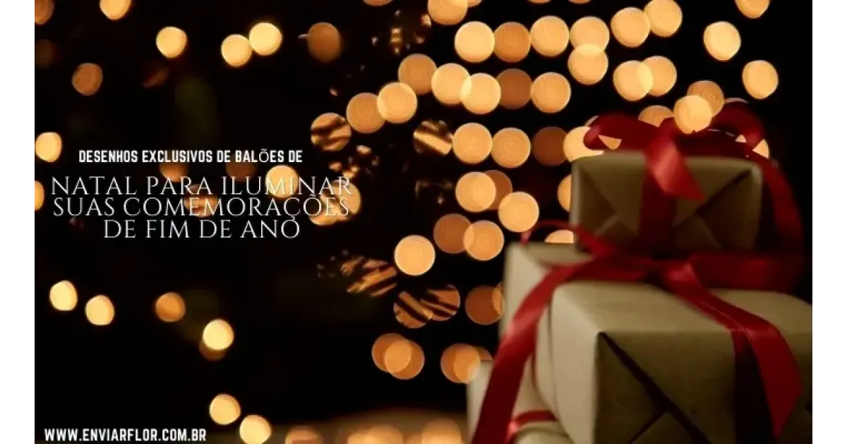 Desenhos exclusivos de balões de Natal para iluminar suas comemorações de fim de ano