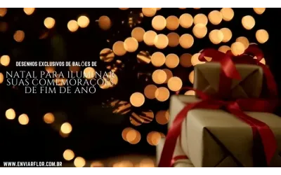 Desenhos exclusivos de balões de Natal para iluminar suas comemorações de fim de ano