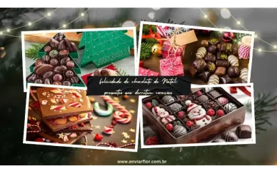 Felicidade de chocolate de Natal: presentes que derretem corações