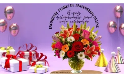 Encomende flores de aniversário online: buquês deslumbrantes para cada celebração