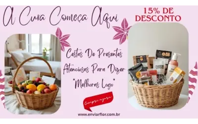 A cura começa aqui: cestas de presentes atenciosas para dizer 