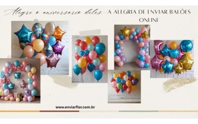 Alegre o aniversário deles: a alegria de enviar balões online