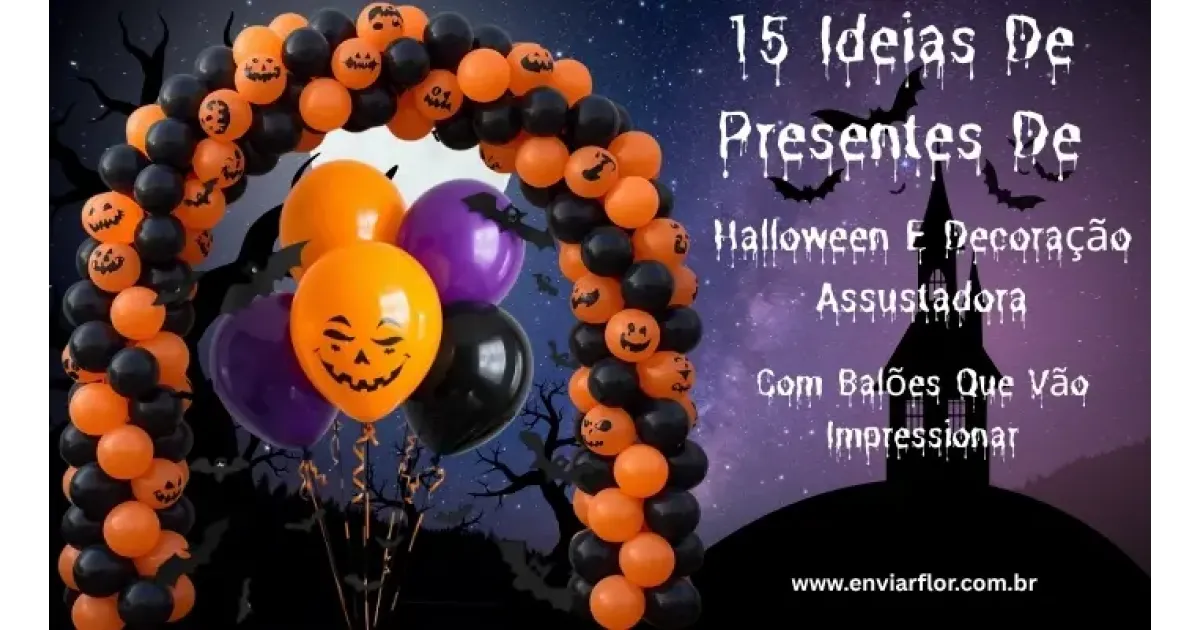 15 ideias de presentes de Halloween e decoração assustadora com balões que vão impressionar