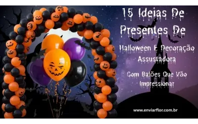 15 ideias de presentes de Halloween e decoração assustadora com balões que vão impressionar