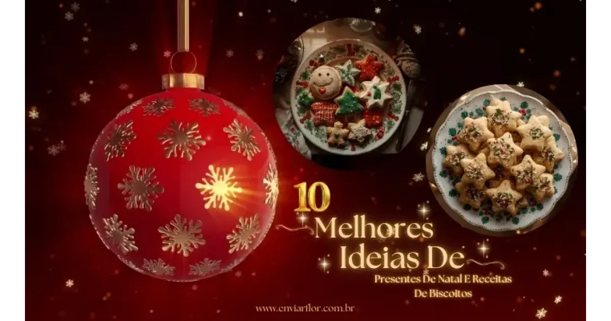 10 Melhores Ideias de Presentes de Natal e Receitas de Biscoitos