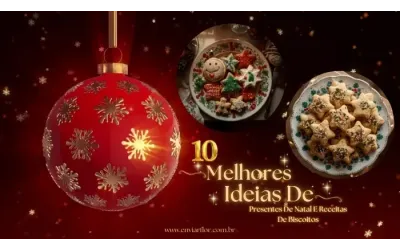 10 Melhores Ideias de Presentes de Natal e Receitas de Biscoitos