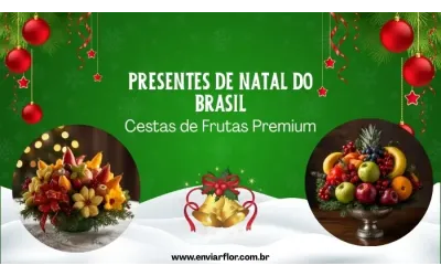 Presentes de Natal do Brasil - Cestas de Frutas Premium