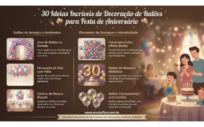 30 Ideias Incríveis de Decoração de Balões para Festa de Aniversário