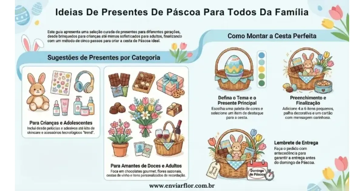 Ideias de Presentes de Páscoa para Todos da Família