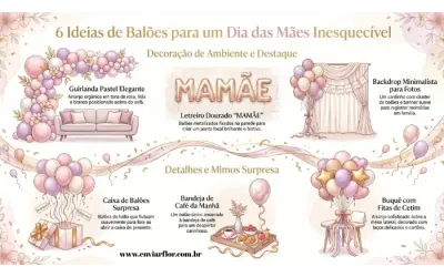 7 Ideias Incríveis de Balões para o Dia das Mães Que Vão Surpreender a Mamãe