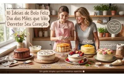 10 Ideias de Bolo Feliz Dia das Mães que Vão Derreter Seu Coração