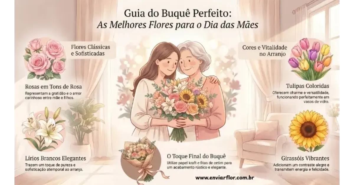 Melhores Flores para o Dia das Mães: Buquê Perfeito para a Mamãe
