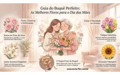 Melhores Flores para o Dia das Mães: Buquê Perfeito para a Mamãe