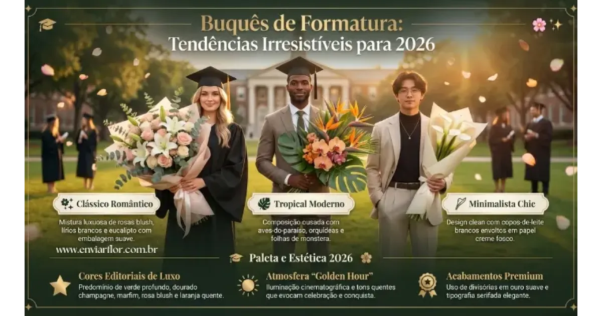 Buquês de Flores para Formatura que Todo Formando Vai Amar em 2026