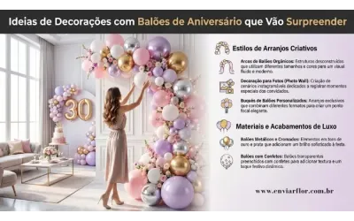 Ideias de Decorações com Balões de Aniversário que Vão Surpreender