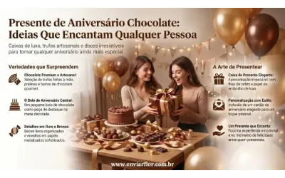 Presente de Aniversário Chocolate: Ideias Que Encantam Qualquer Pessoa