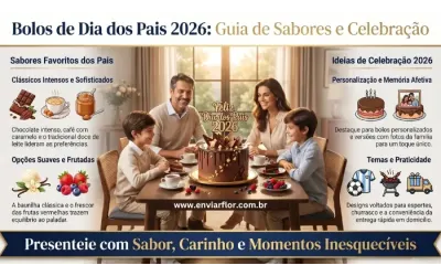 Bolos de Dia dos Pais 2026: Melhores Ideias de Celebração