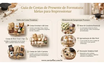 Ideias de Cesta de Presente de Formatura que Vão Impressionar