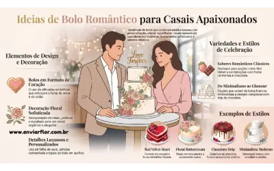 Ideias de Bolo Romântico para Casais Apaixonados