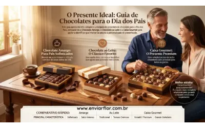 Qual escolher para um presente de chocolates de Dia dos Pais?