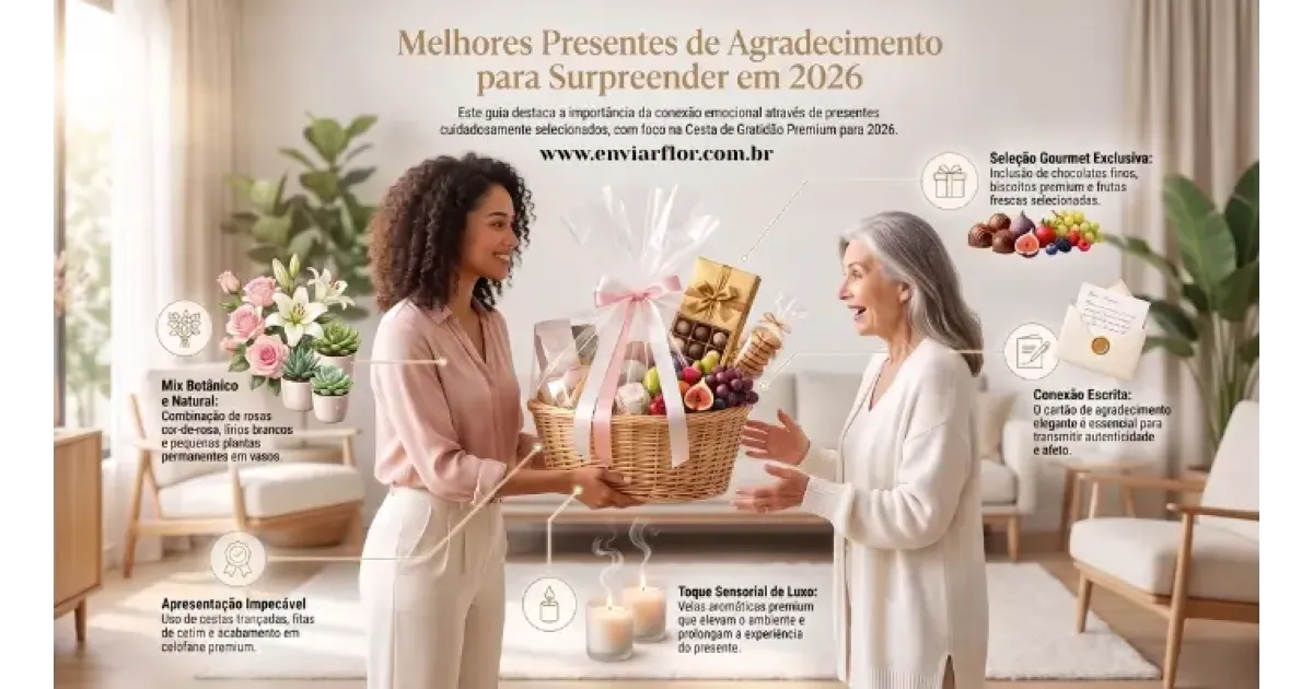 Melhores Presentes de Agradecimento para Surpreender em 2026