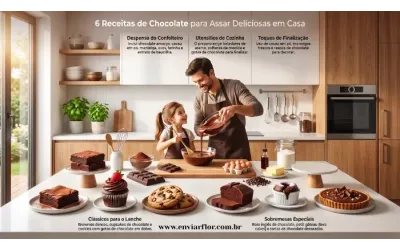 Receitas de Chocolate para Assar Deliciosas em Casa