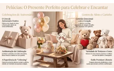 Pelúcias: Ideias de Presente com Urso de Aniversário e Coração