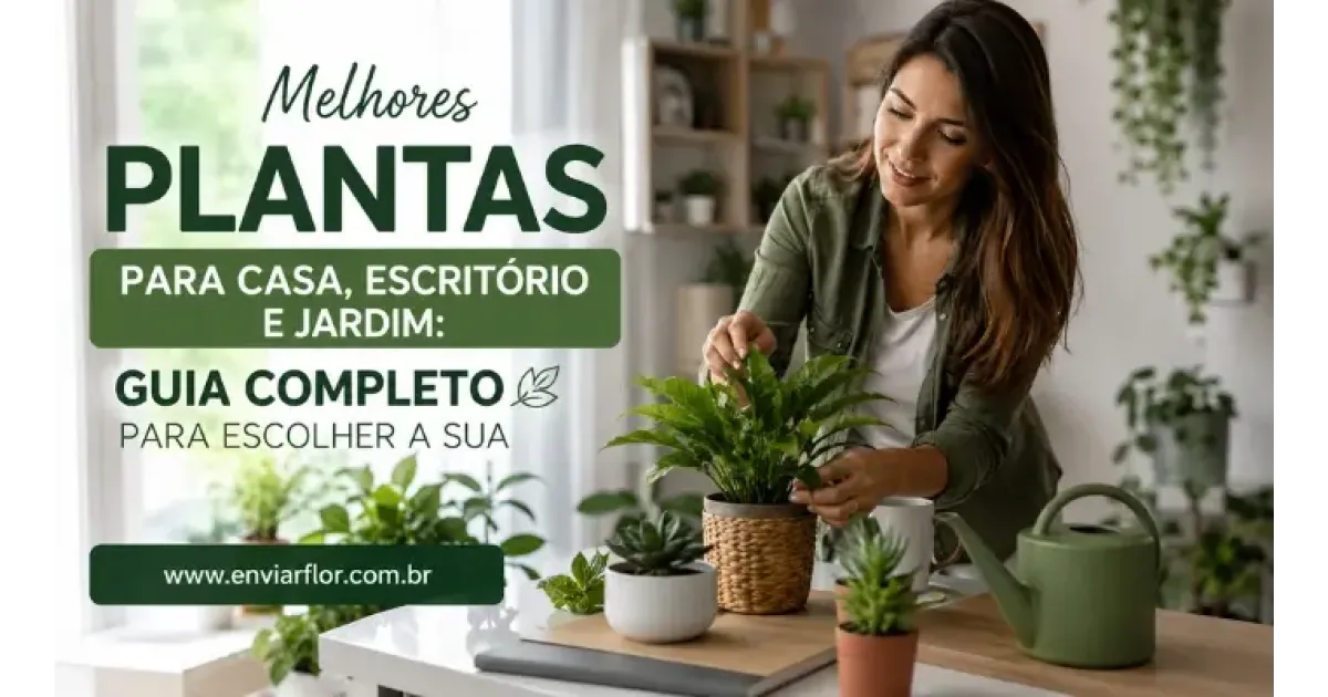 Melhores plantas para casa, escritório e jardim: guia completo para escolher a sua