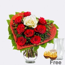 Rose Bouquet Amore com vaso