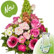 Buquê de flores Osterbote com vaso