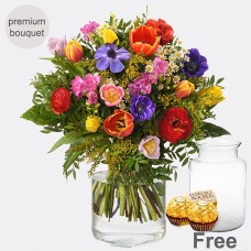 Buquê Premium Blumenfreude Com Vaso Premium