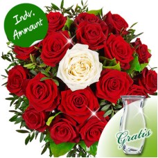 Rose Bouquet "Nur für Dich" com vaso