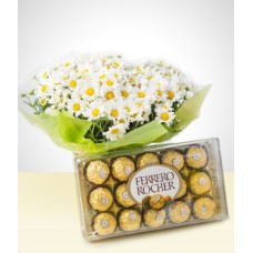 Floração: Bouquet Margaridas + Chocolates