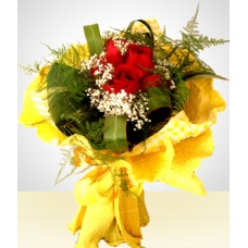 Buquê de 6 rosas