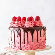 Bolo de morango de 1 kg