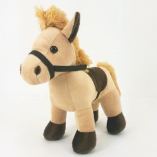 Cavalo de pelúcia 25 cm - Marrom bebê