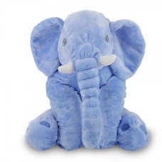 Almofada de elefante de pelúcia de 60 cm - Azul