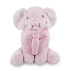 Almofada rosa em formato de elefante de pelúcia de 60 cm