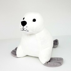 Foca de pelúcia de 21 cm - Floco de neve branco