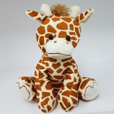 Girafa de pelúcia sentada de 25 cm - Minha Girafa Caramelo