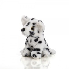 Cachorro de pelúcia sentado de 18 cm - Filhote de dálmata