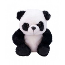 Urso Panda de Pelúcia Sentado de 20 cm - Cachorrinho Preto