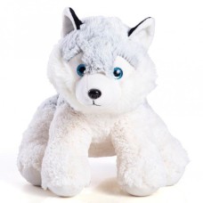 Cachorro de Pelúcia 29 cm - Gael Husky Cinza