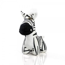 Pelúcia Zebra 22 Cm - Zebrinha Bryan Branco